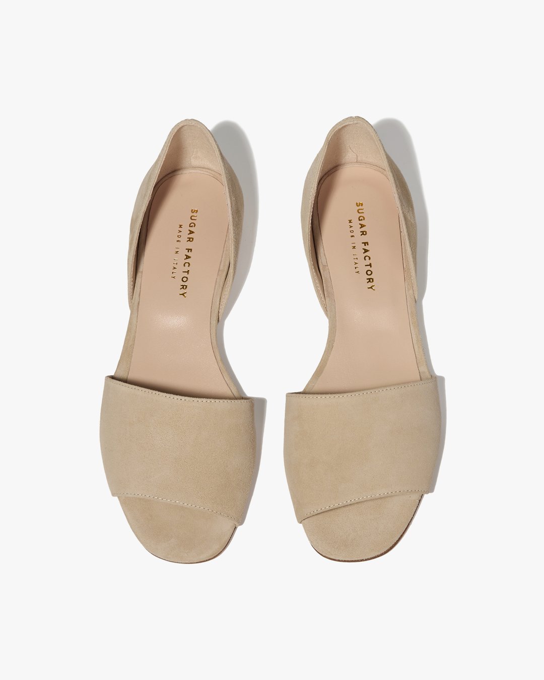 Бежевые замшевые туфли с открытым носом в стиле д'орсе - Image 3 of 4