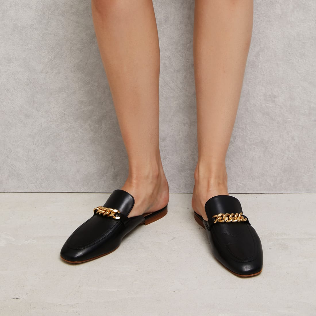 Черные кожаные слиперы - Image 4 of 4