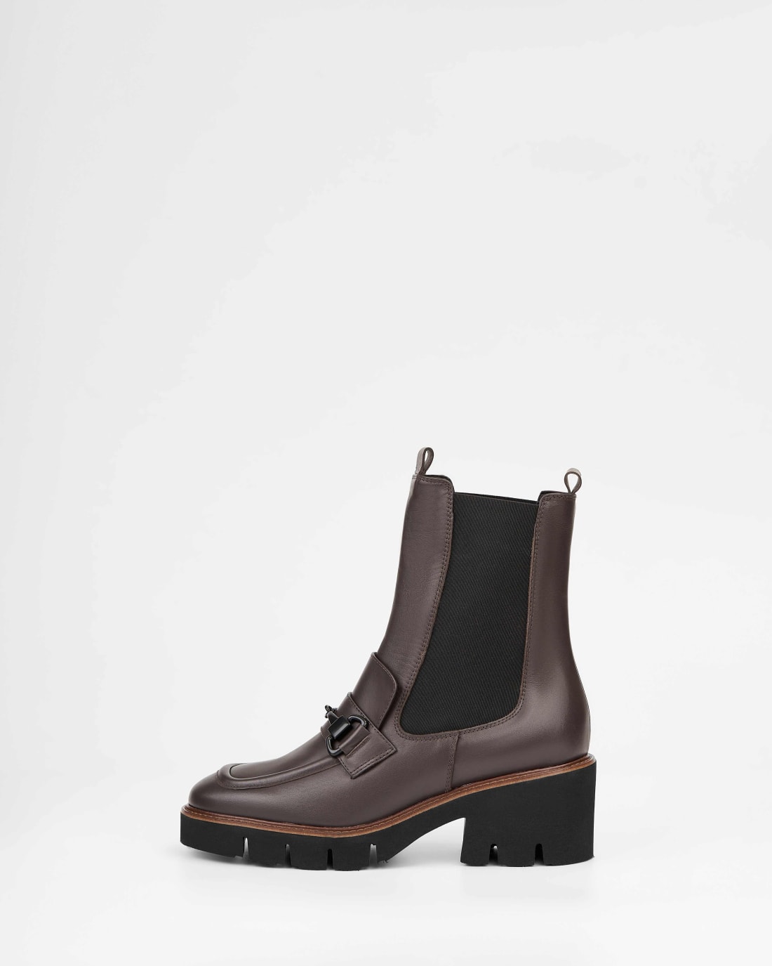 Темно-коричневые ботинки из натуральной кожи - Image 1 of 4