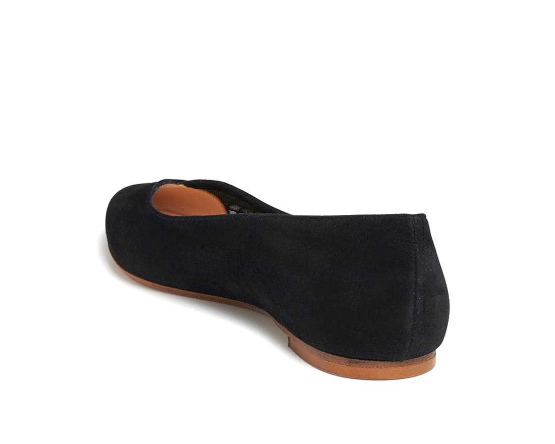 Черные замшевые балетки - Image 3 of 5