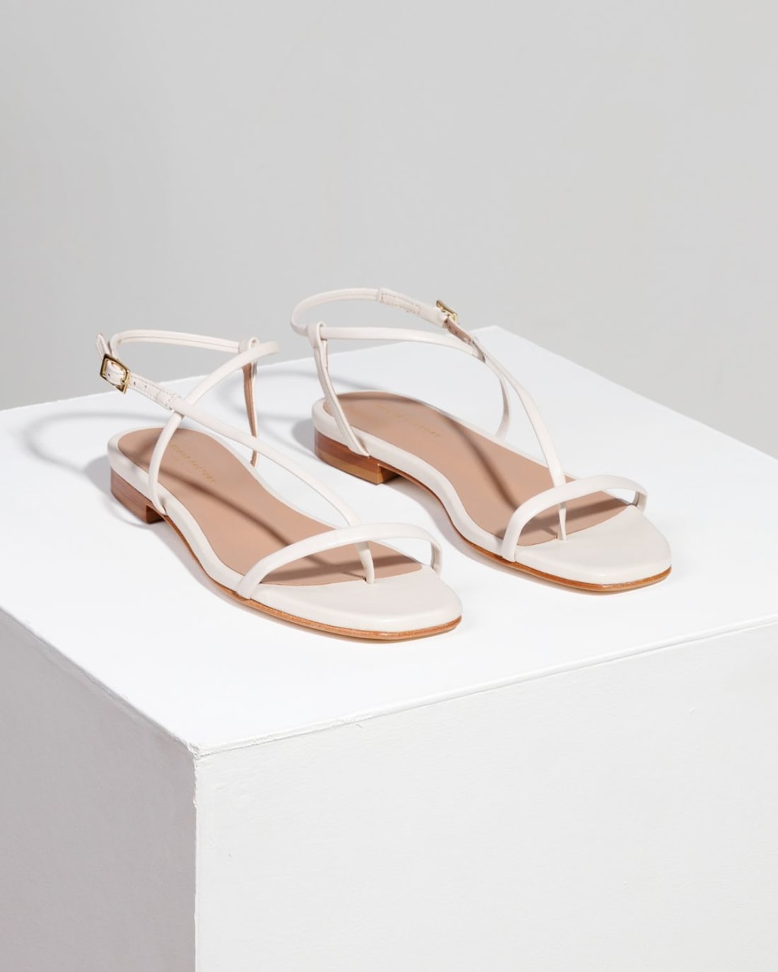 Белые кожаные босоножки - Image 3 of 4
