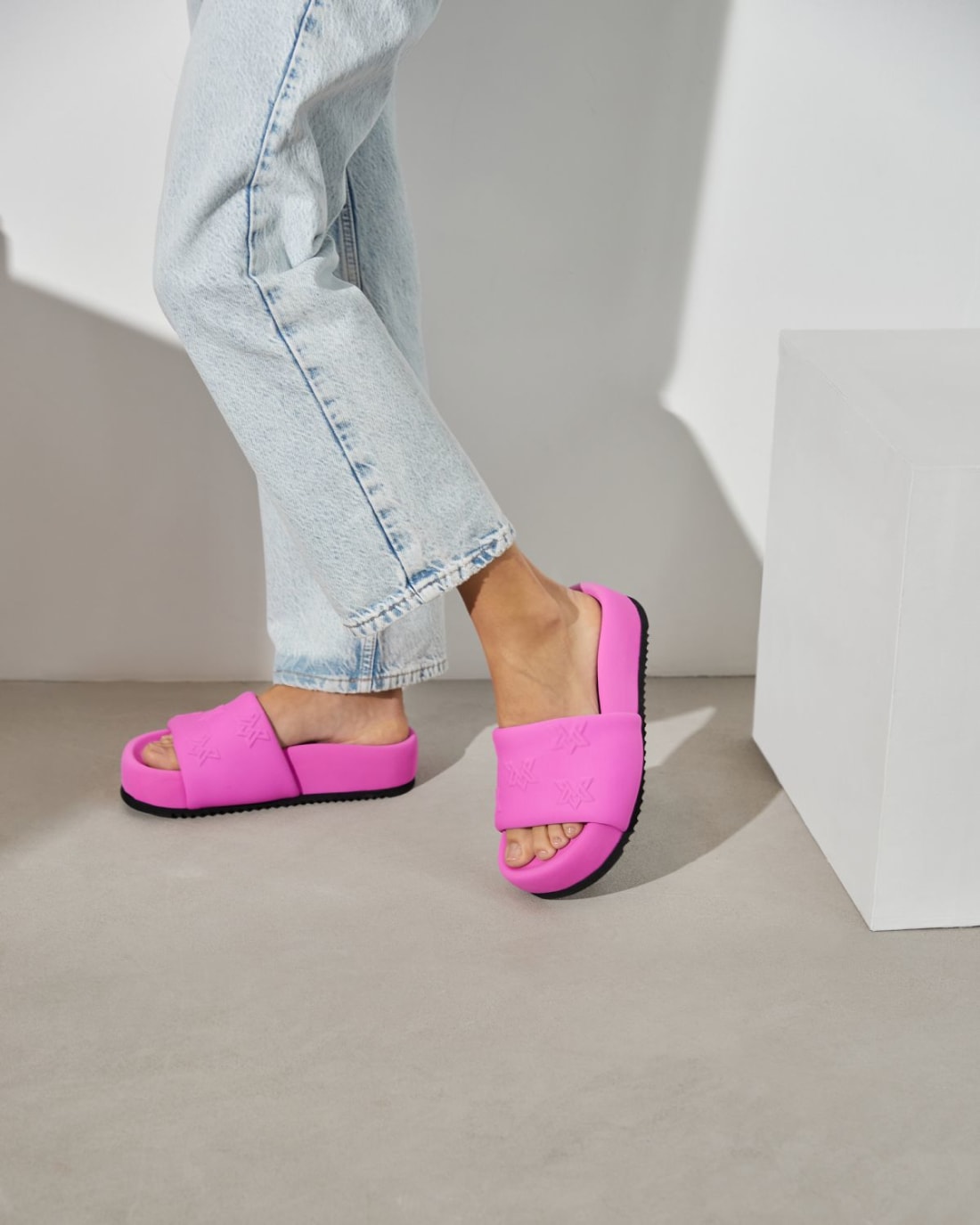 Розовые текстильные шлепанцы - Image 5 of 5