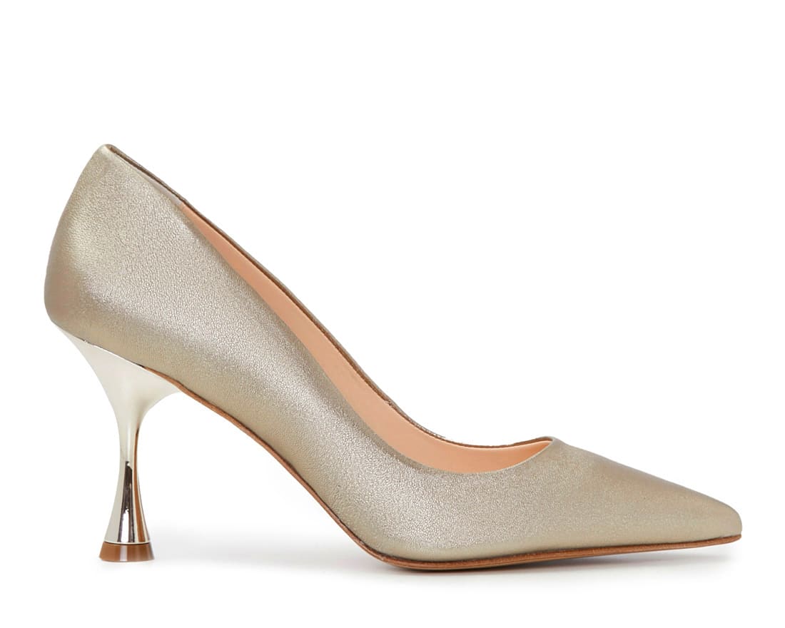 Золотистые кожаные туфли - Image 1 of 5