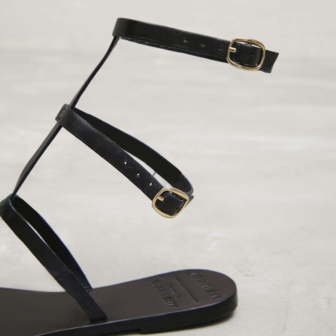 Черные кожаные сандалии - Image 3 of 6