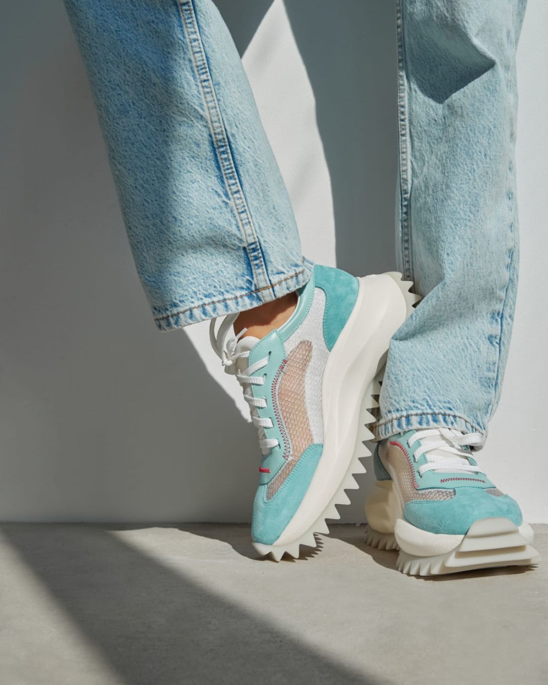 Бирюзовые текстильные кеды - Image 5 of 6