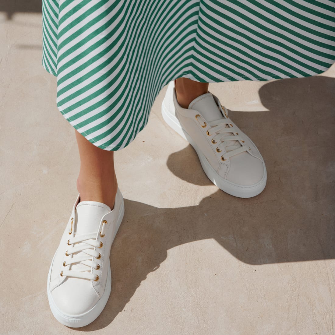 Белые кожаные кеды - Image 5 of 5