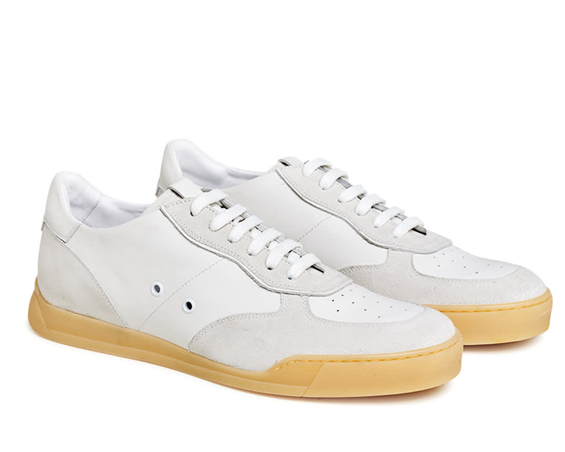 Мужские белые кожаные кеды - Image 2 of 4