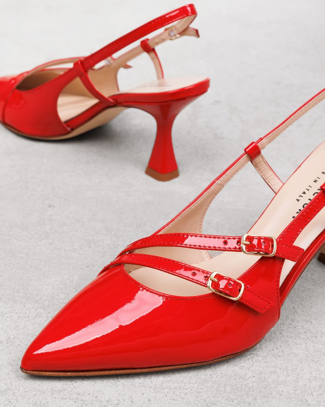 Красные кожаные туфли - Image 4 of 6