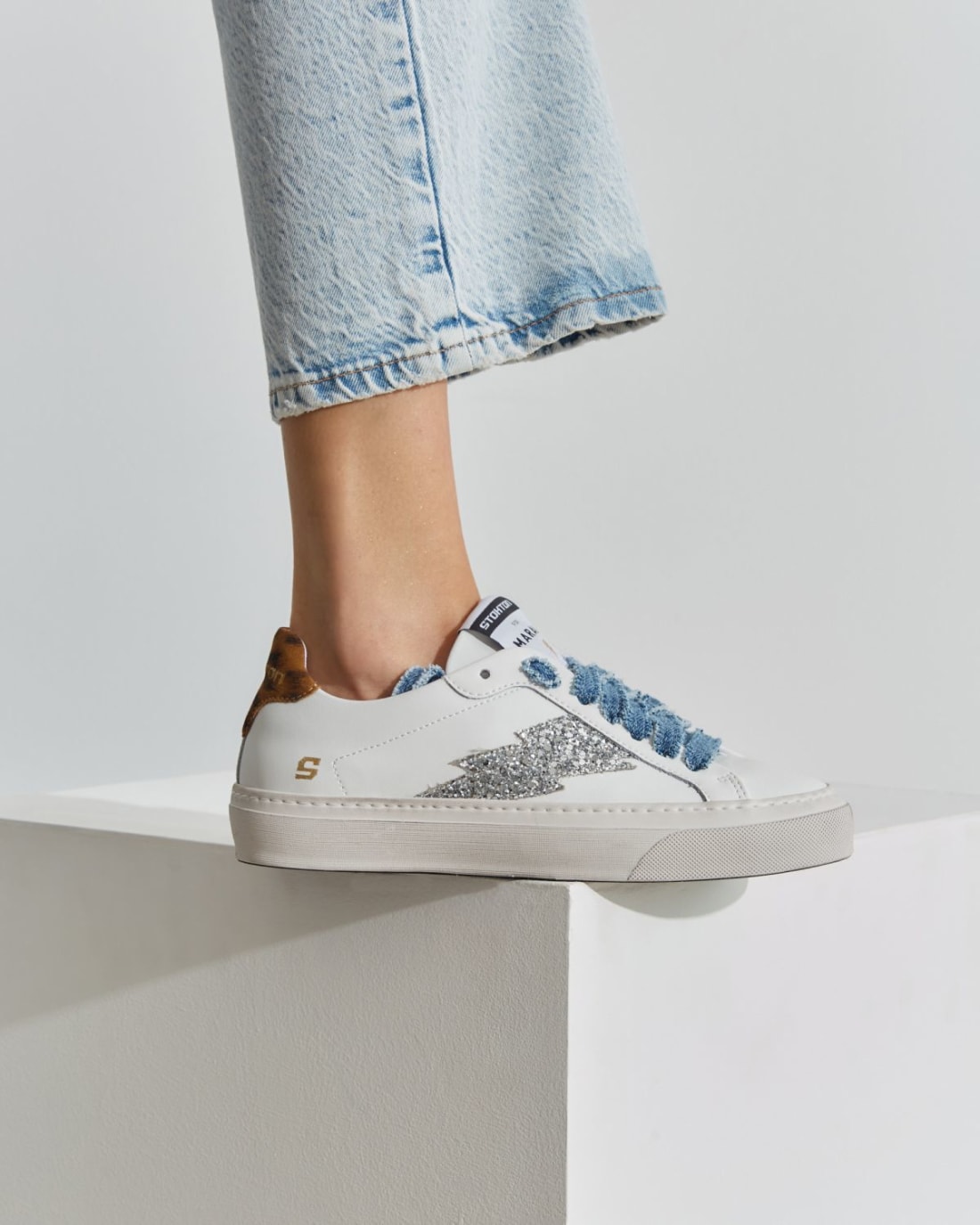 Белые кожаные кеды - Image 5 of 7