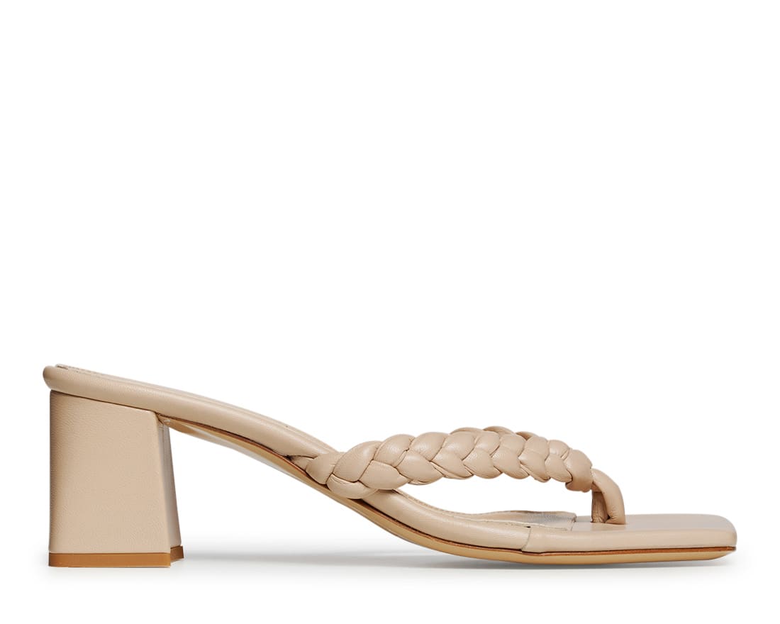 Бежевые кожаные мюли - Image 1 of 5