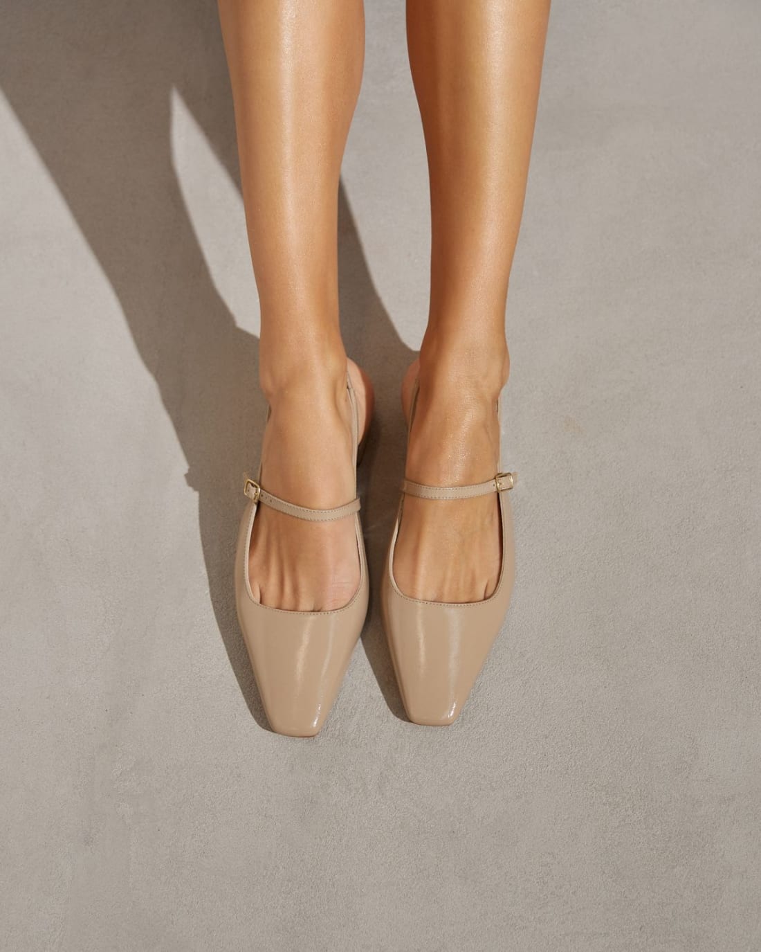 Бежевые кожаные туфли - Image 5 of 7