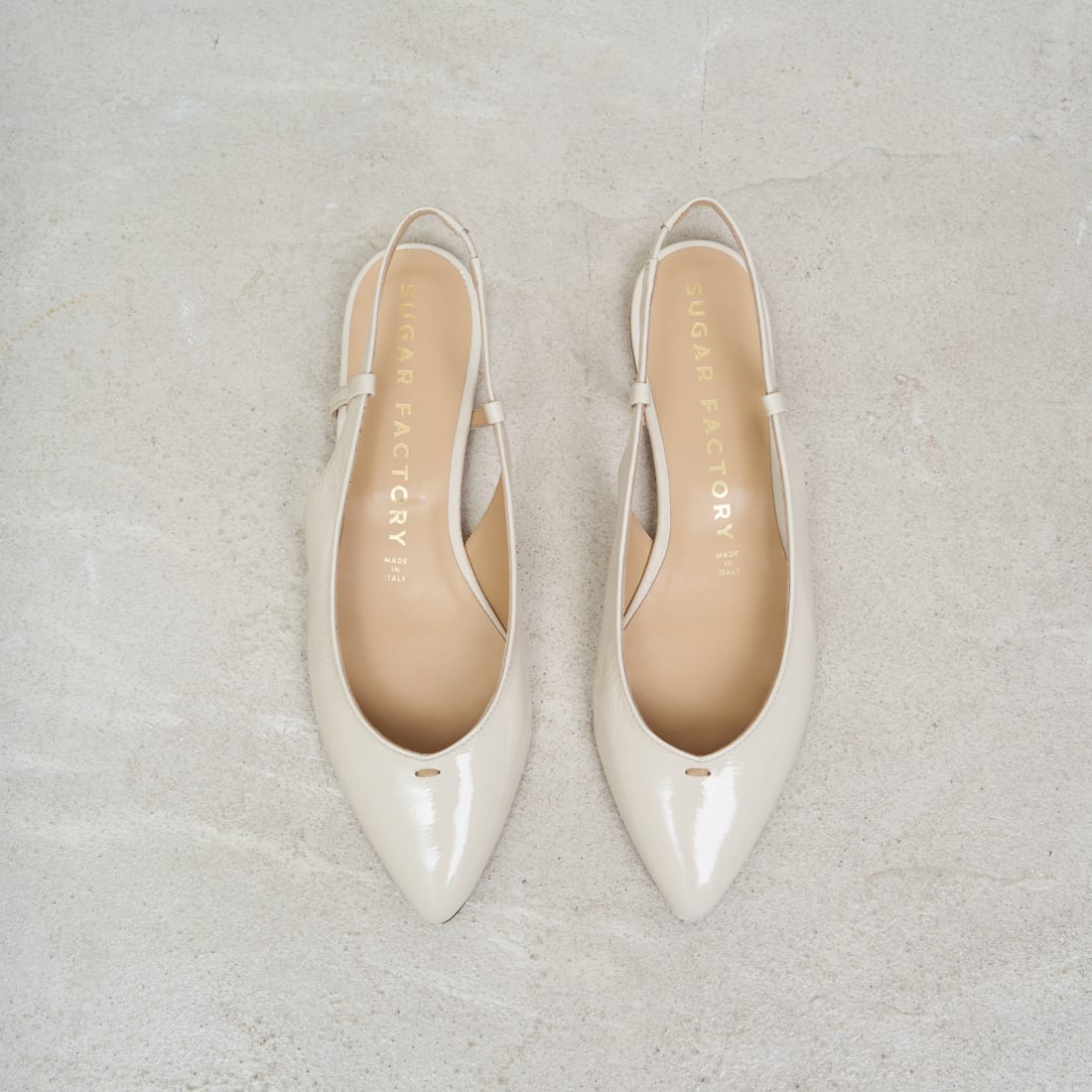 Бежевые кожаные балетки - Image 2 of 7