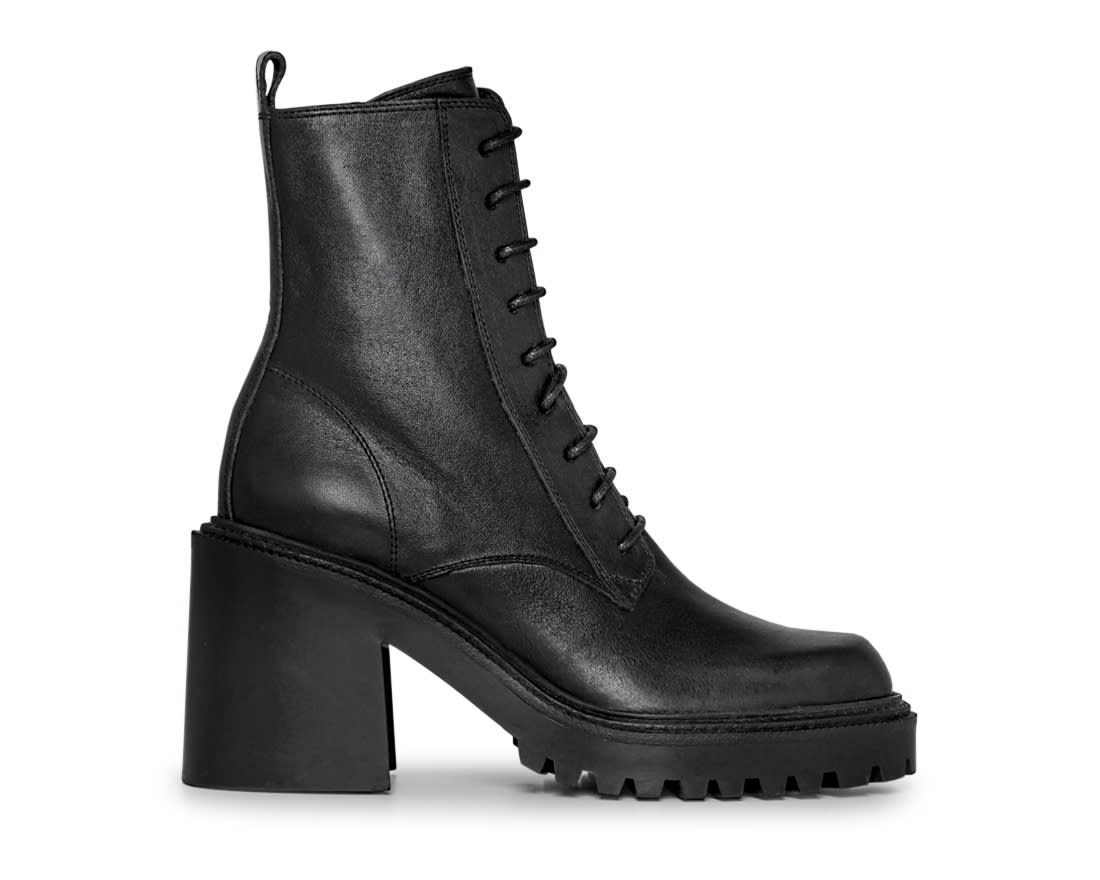 Чёрные кожаные ботильоны - Image 1 of 4