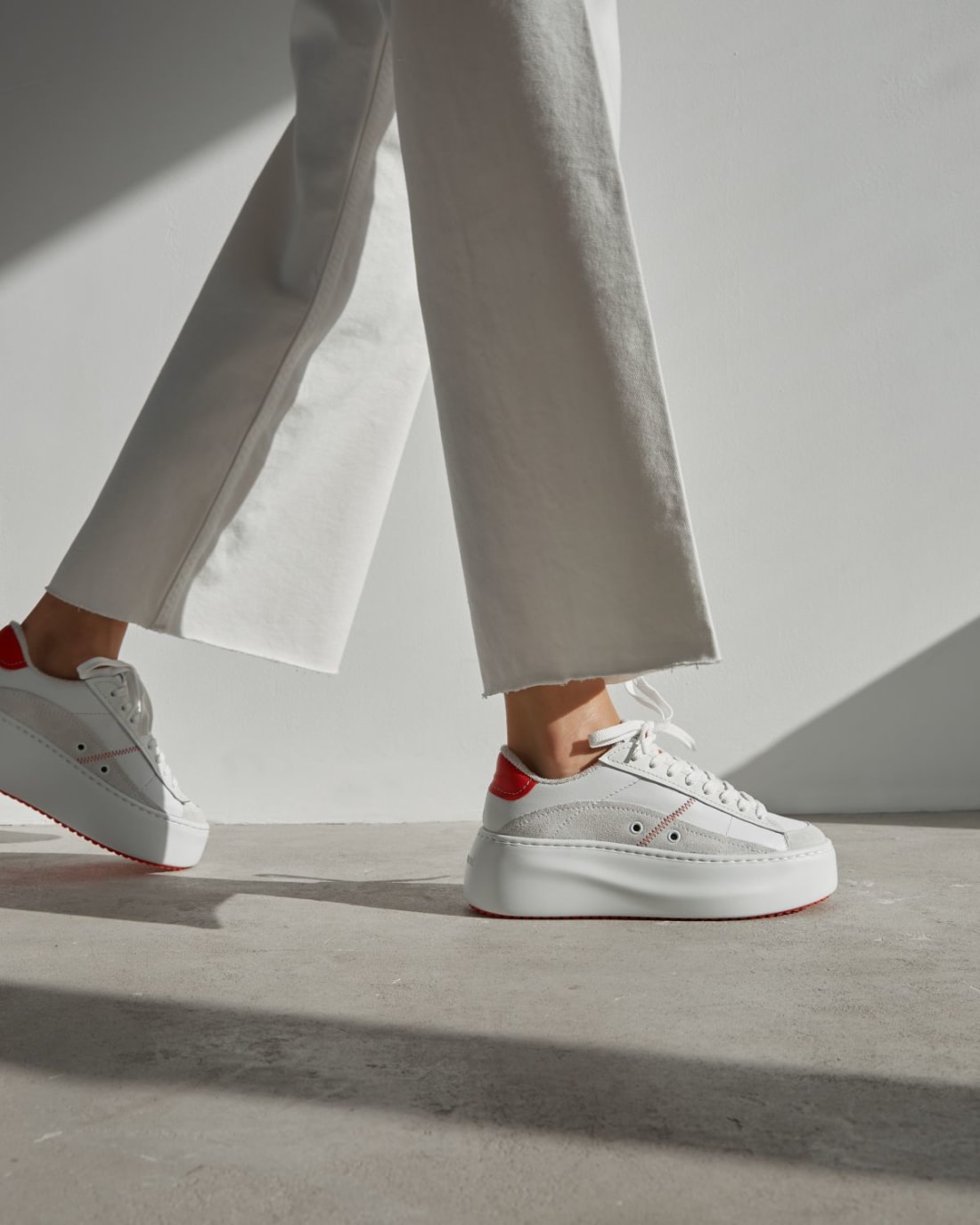 Белые кожаные кеды - Image 6 of 7