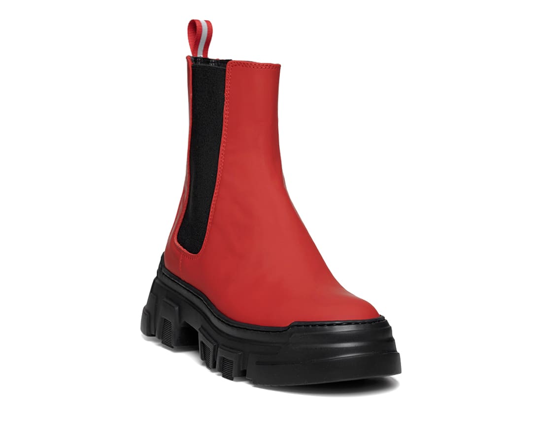 Красные  кожаные челси - Image 2 of 4