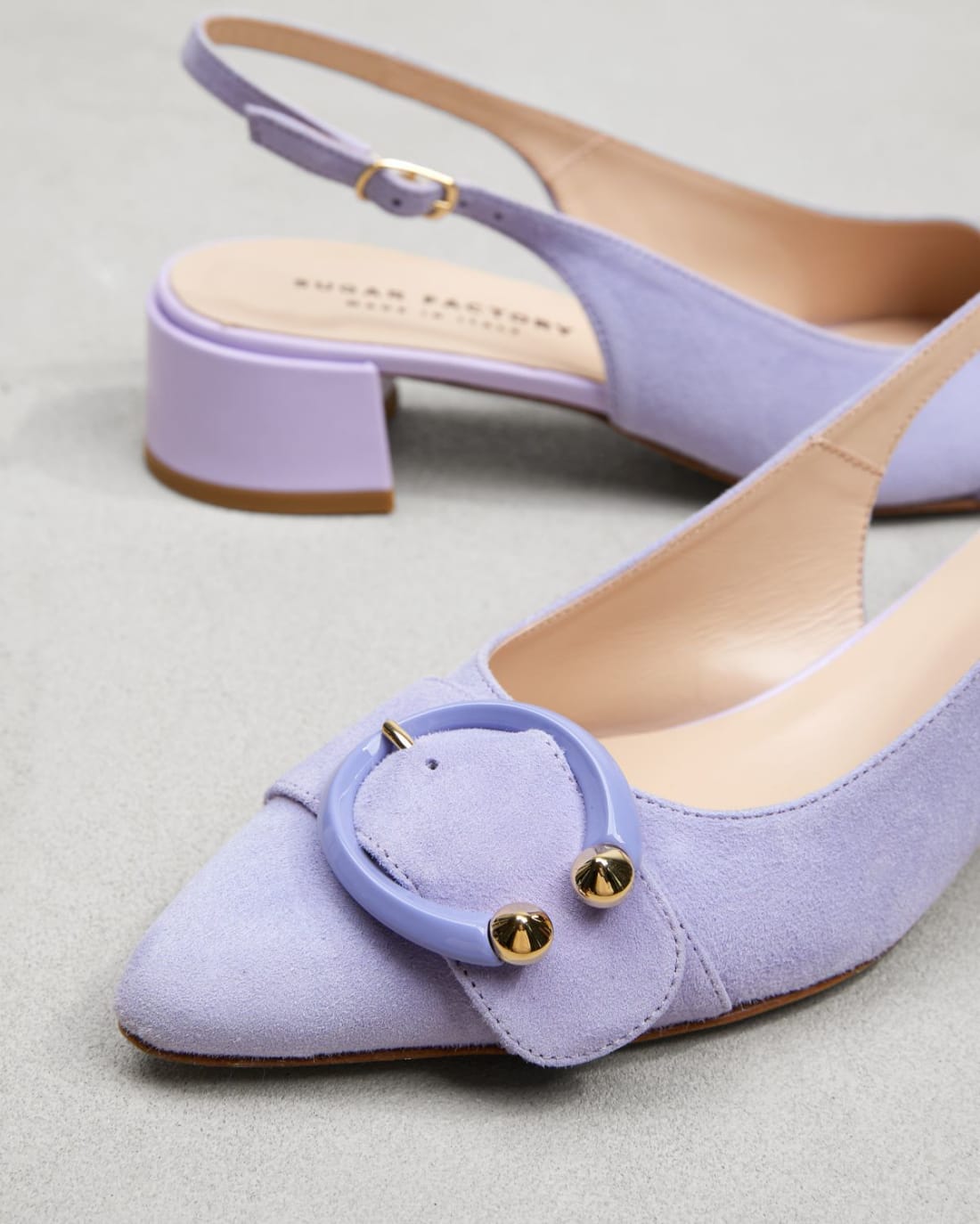 Лавандовые замшевые туфли - Image 4 of 6