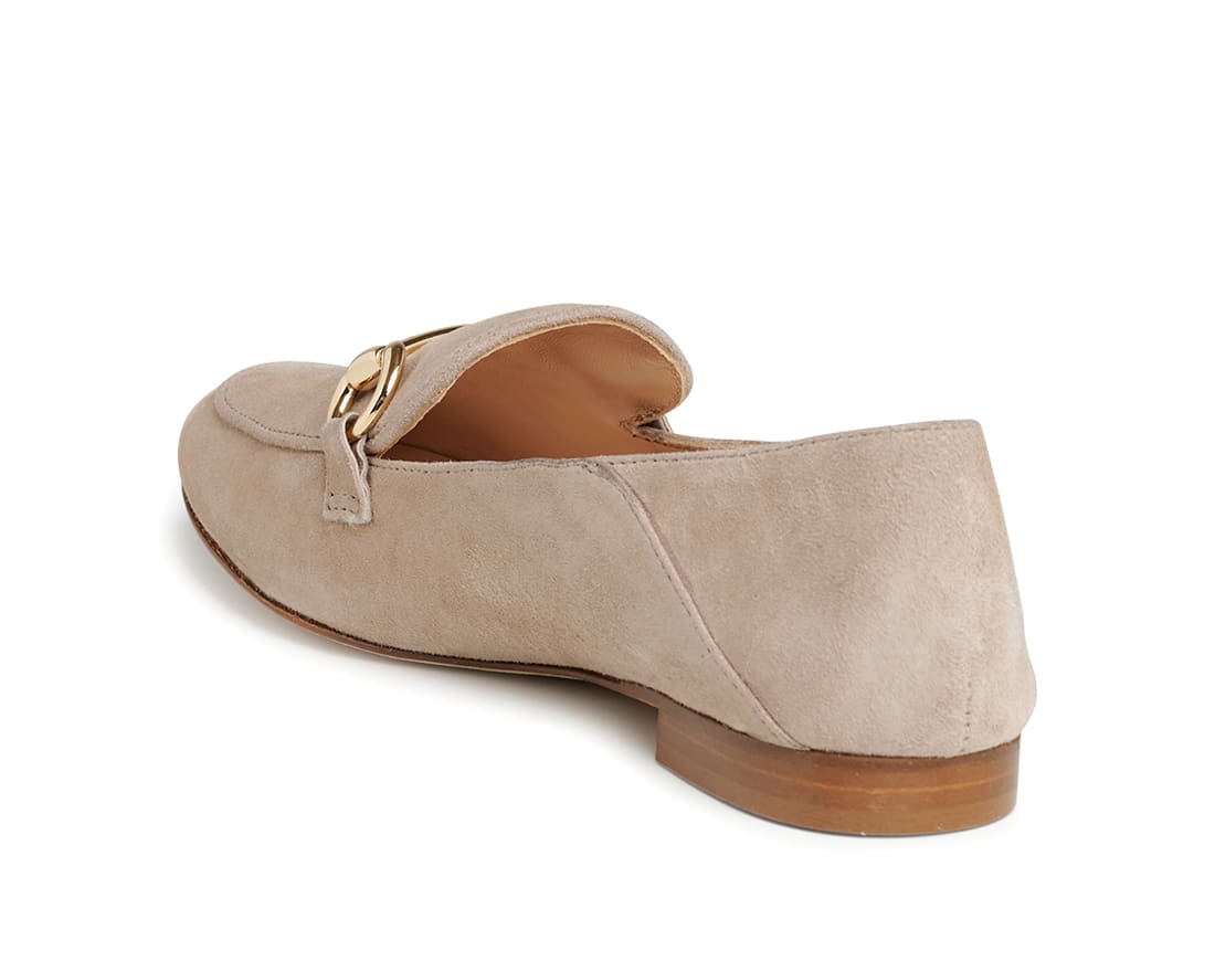 Бежевые замшевые лоферы - Image 3 of 5