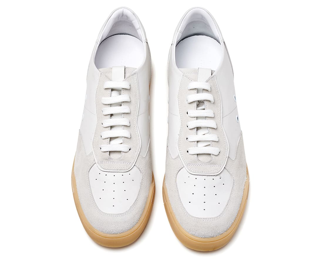 Мужские белые кожаные кеды - Image 3 of 4