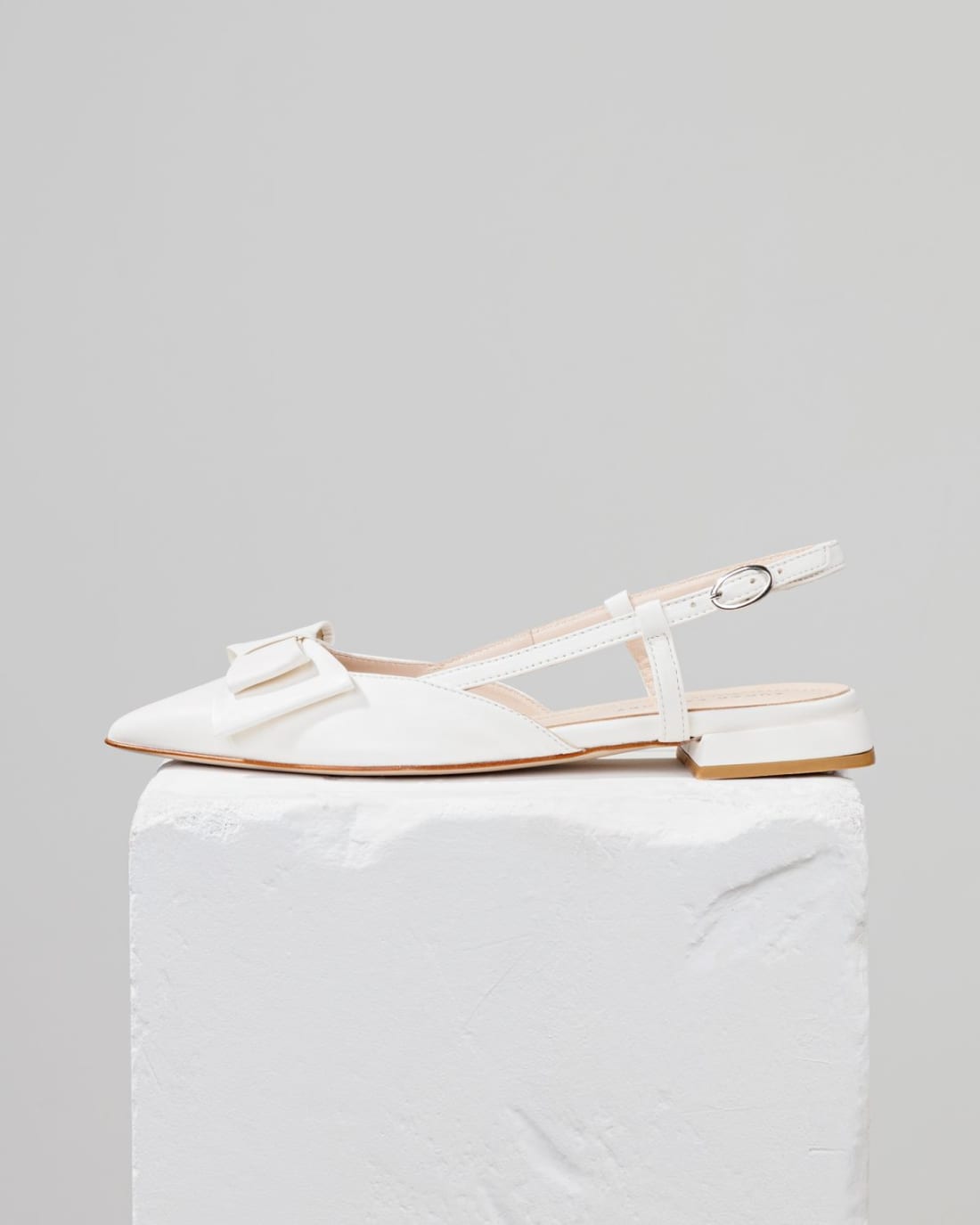 Белые кожаные туфли - Image 1 of 6