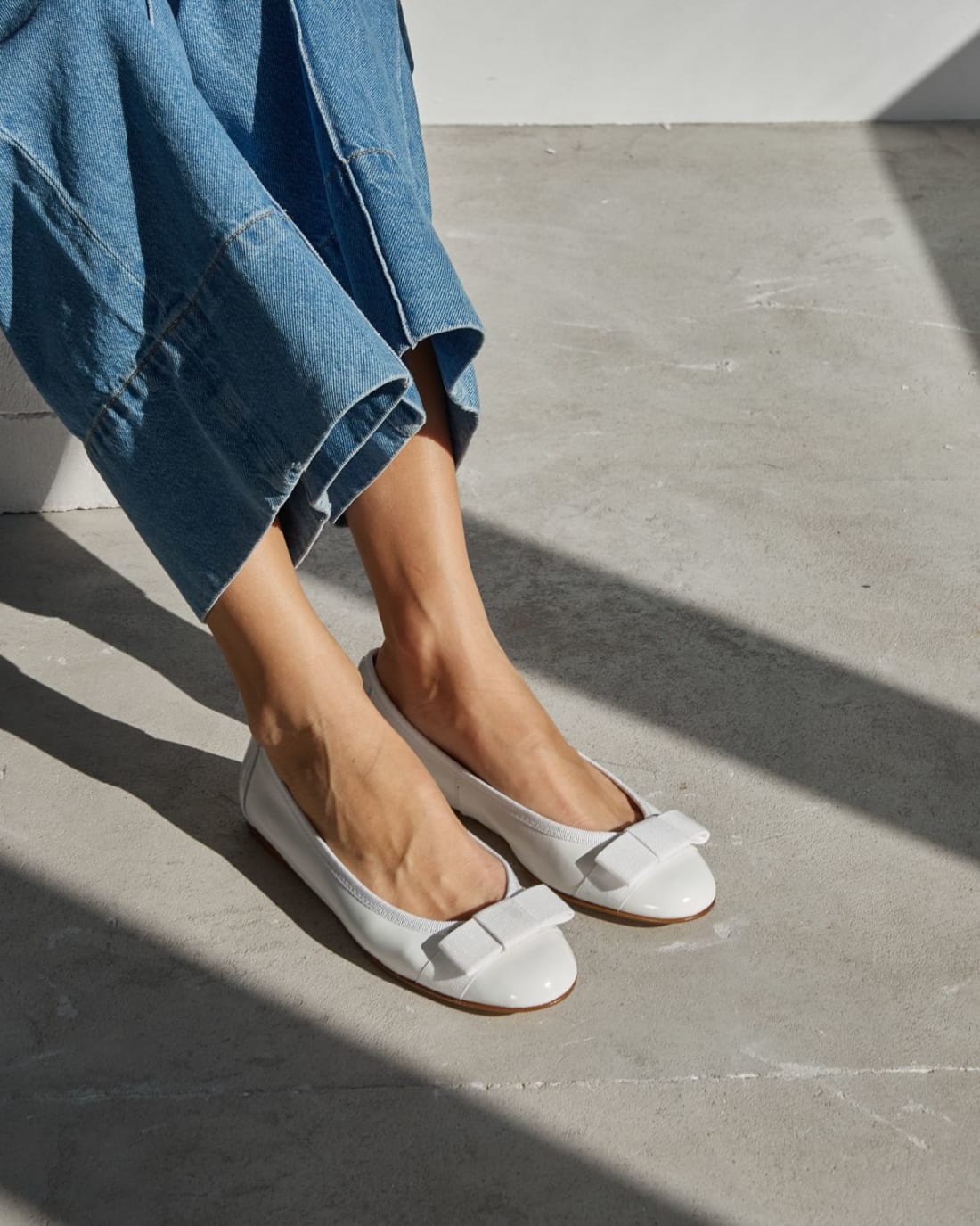 Белые кожаные балетки - Image 7 of 7