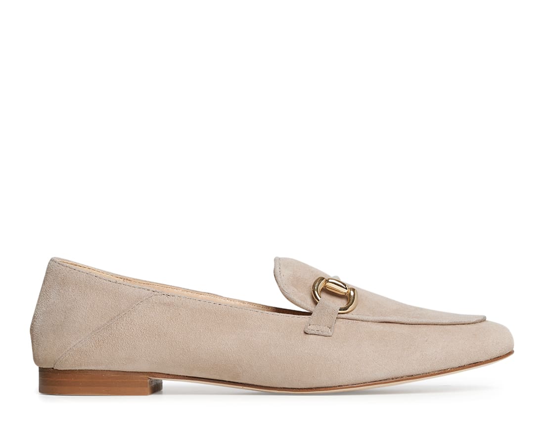 Бежевые замшевые лоферы - Image 1 of 5