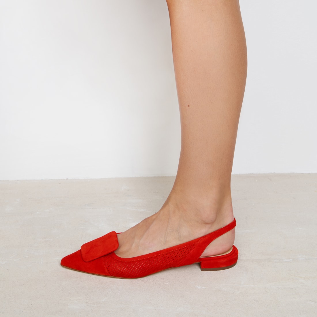 Красные замшевые туфли - Image 4 of 6