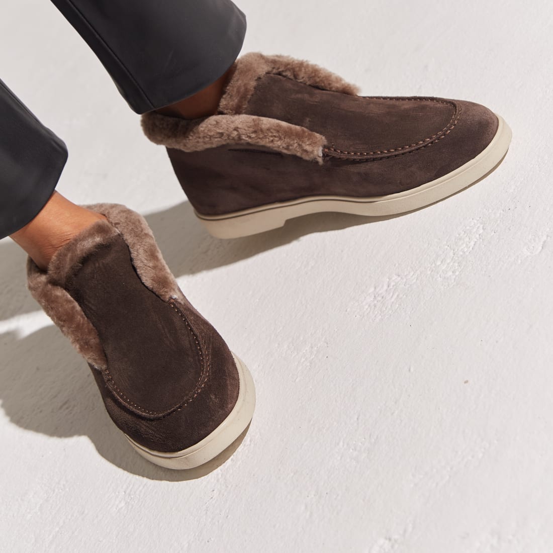 Зимние коричневые замшевые полуботинки - Image 5 of 5