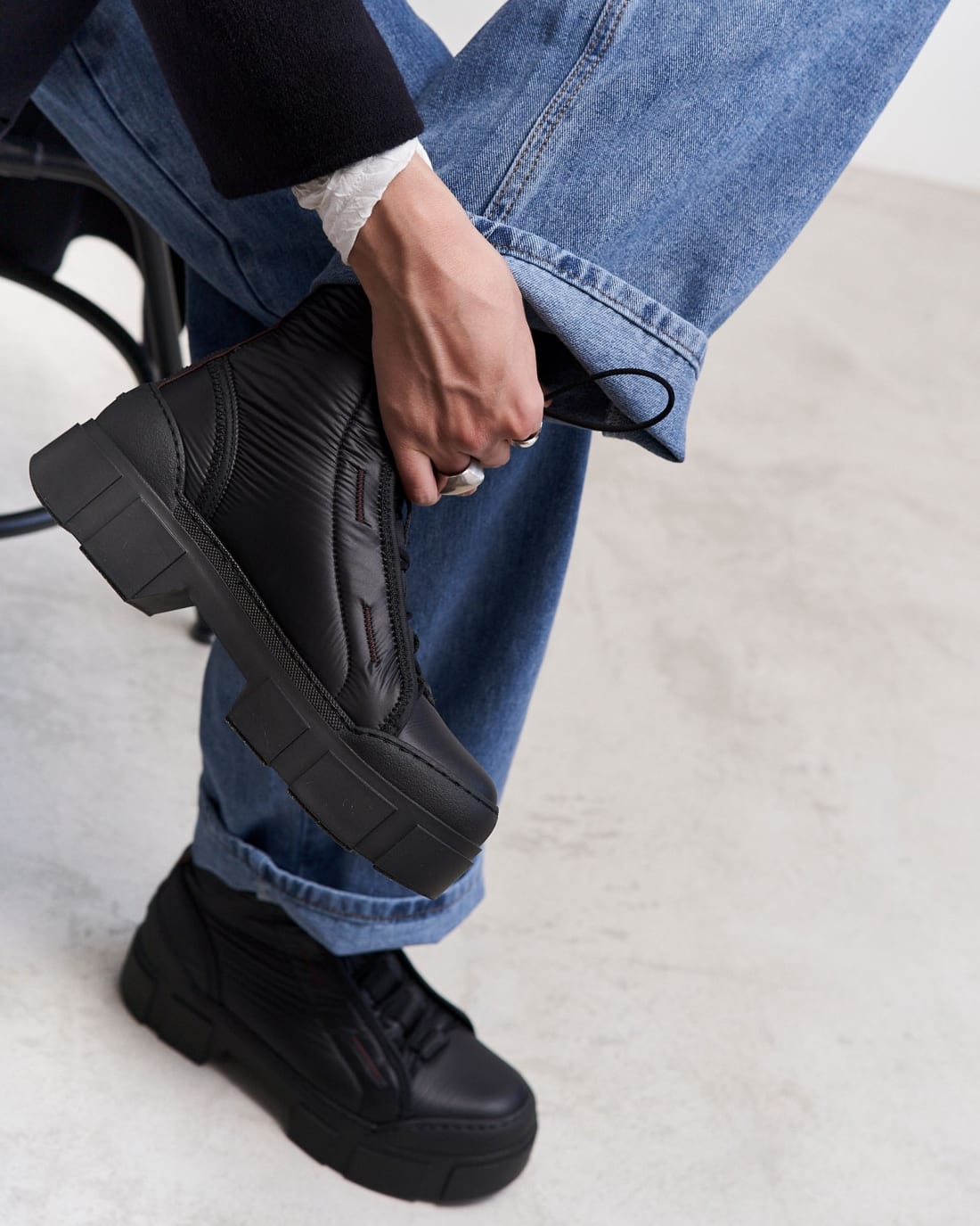 Черные текстильные ботинки - Image 2 of 6