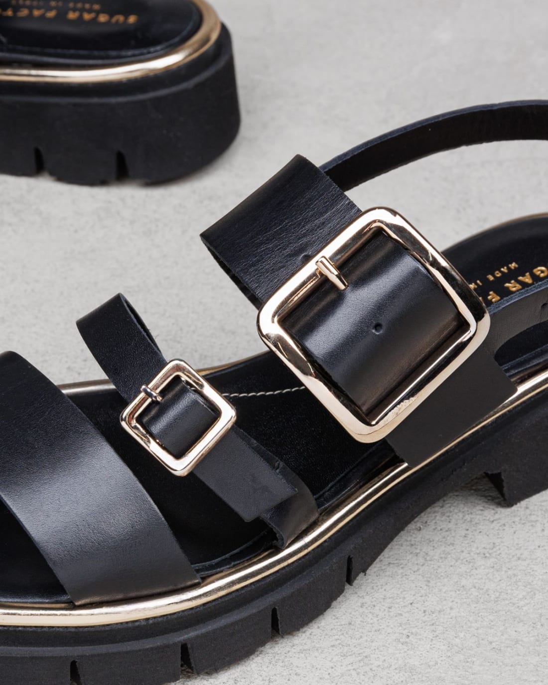 Черные кожаные сандалии - Image 4 of 6