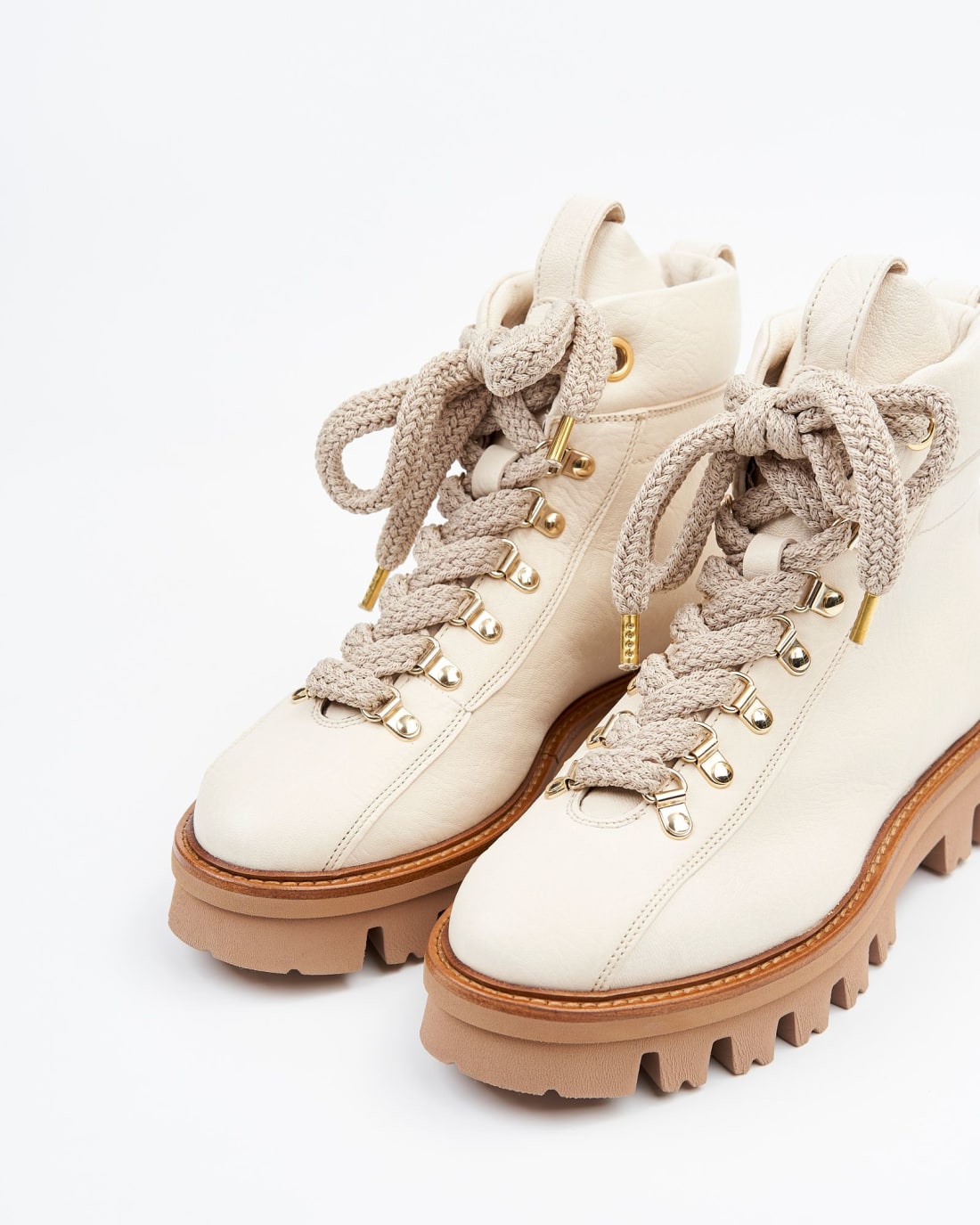 Белые кожаные ботинки - Image 3 of 5