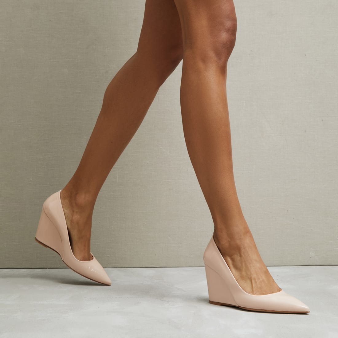 Бежевые кожаные туфли - Image 1 of 2