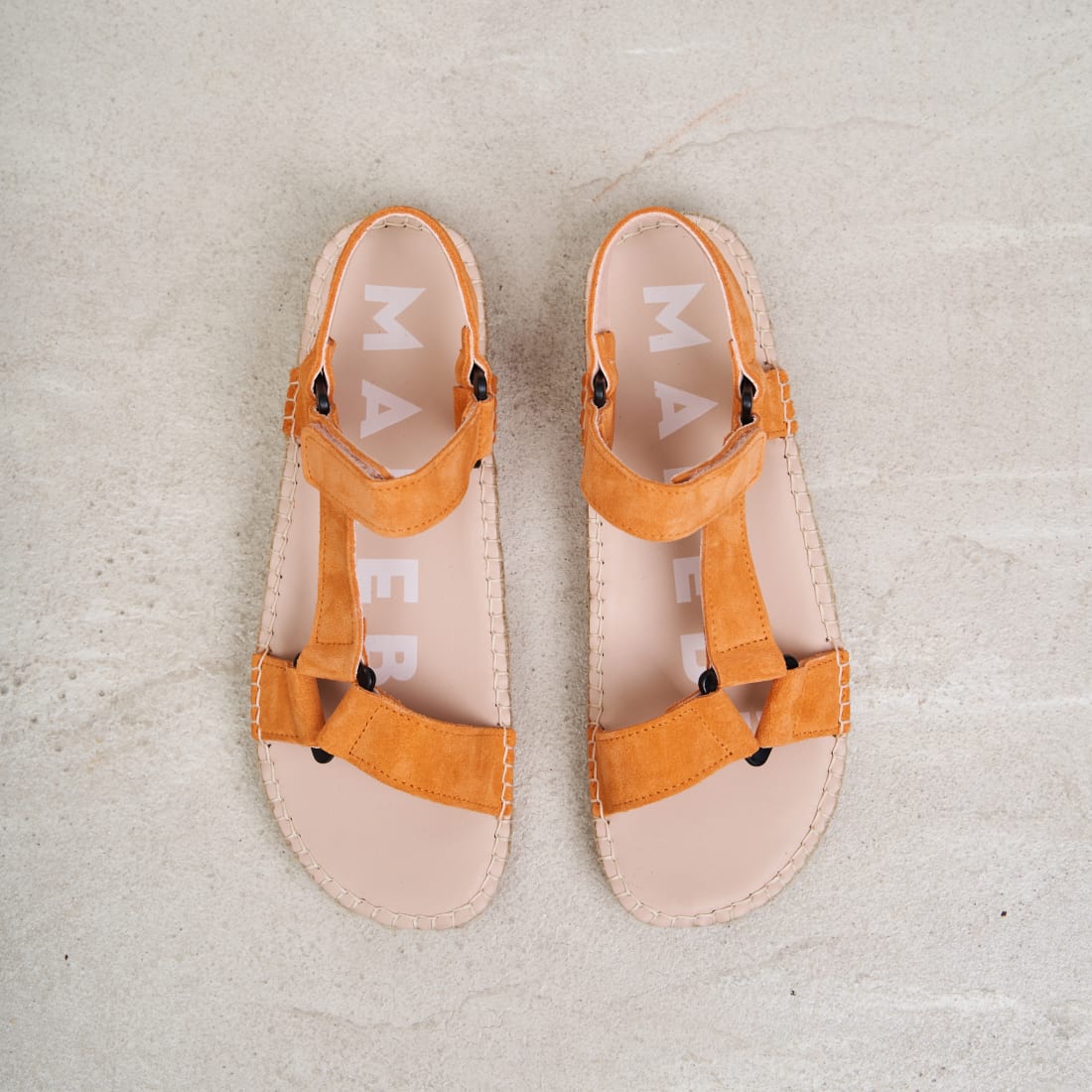 Оранжевые замшевые сандалии - Image 2 of 5