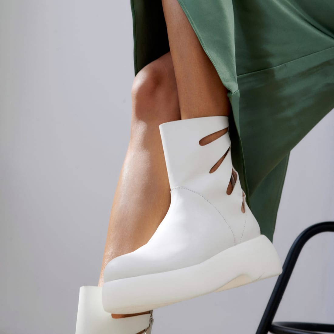 Белые кожаные ботинки - Image 5 of 5