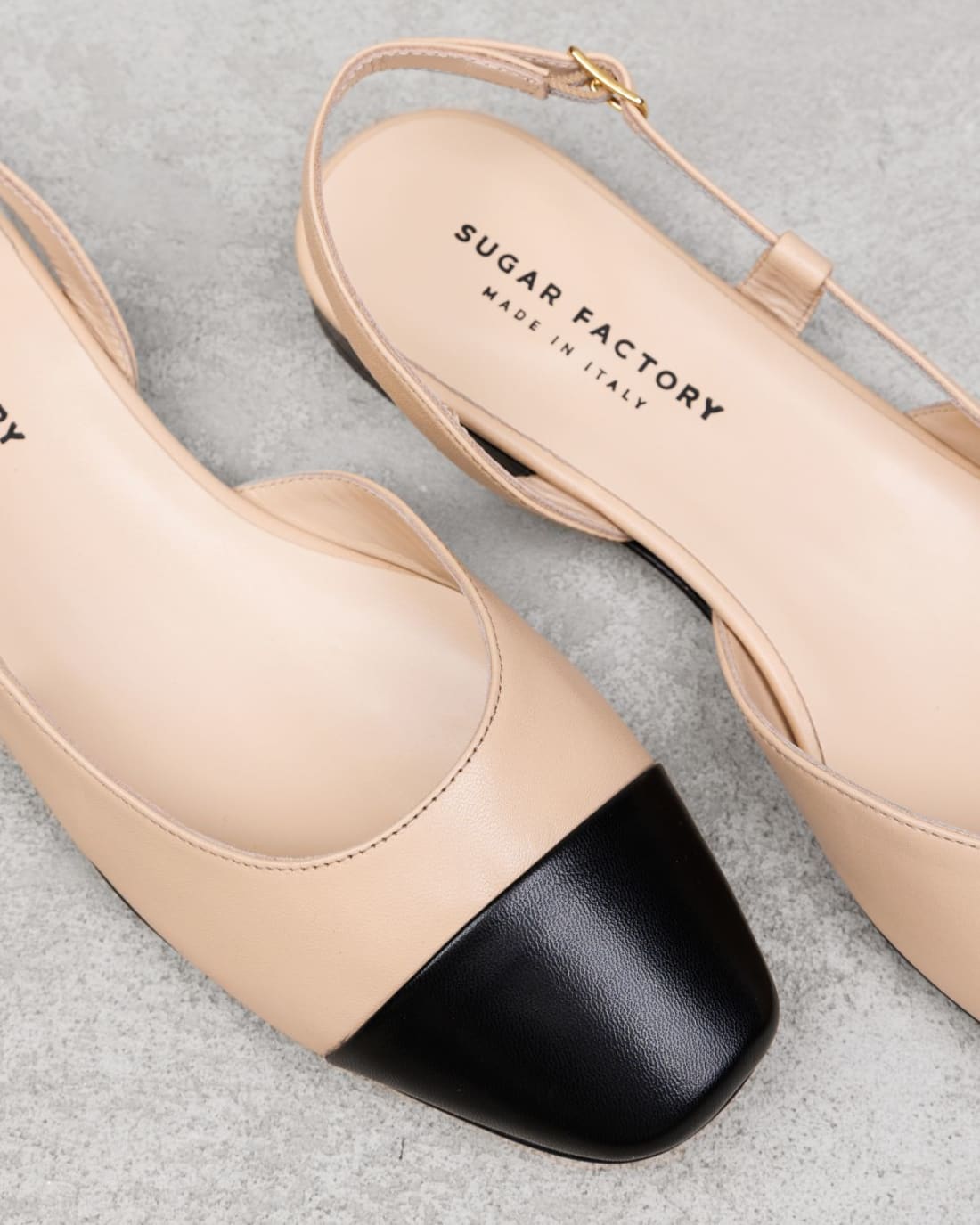 Светло-бежевые кожаные туфли - Image 4 of 4