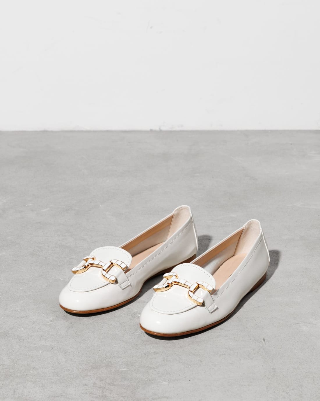 Белые кожаные лоферы - Image 3 of 4