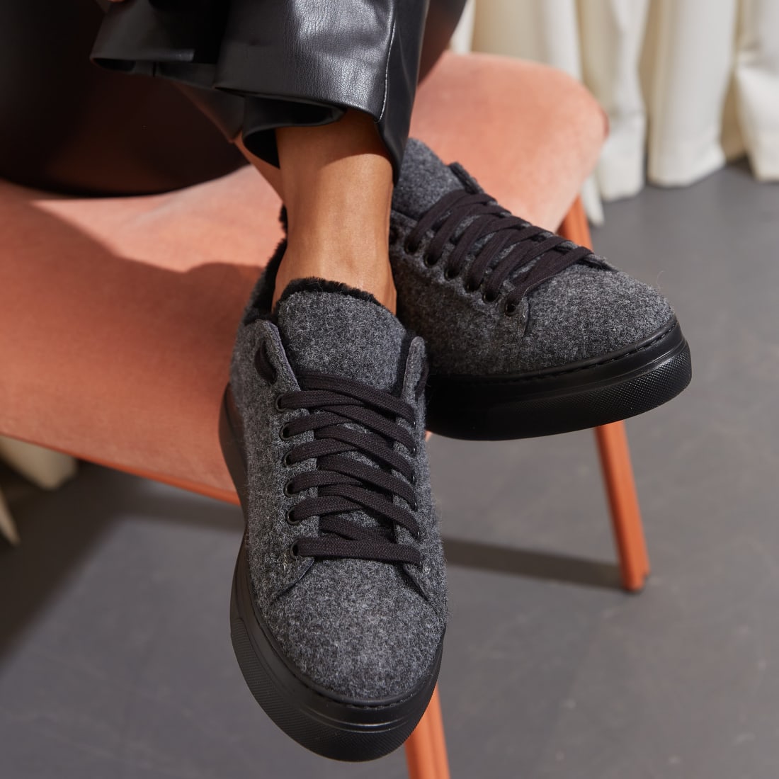 Зимние серые кеды - Image 5 of 5