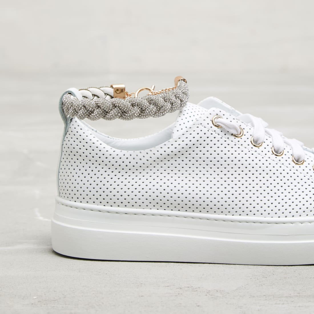 Белые кожаные кеды - Image 3 of 3