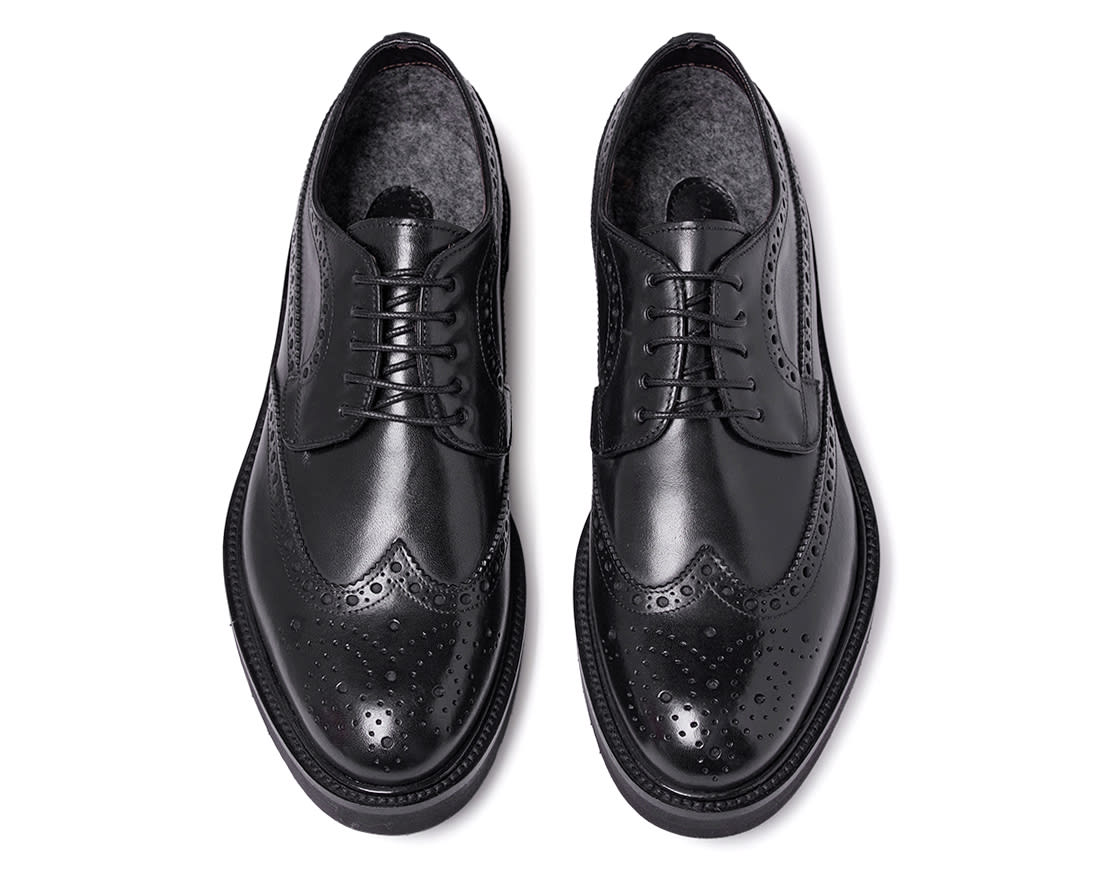 Мужские утепленные черные дерби - Image 3 of 4