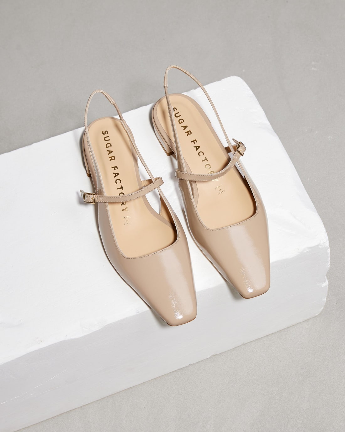 Бежевые кожаные туфли - Image 2 of 7