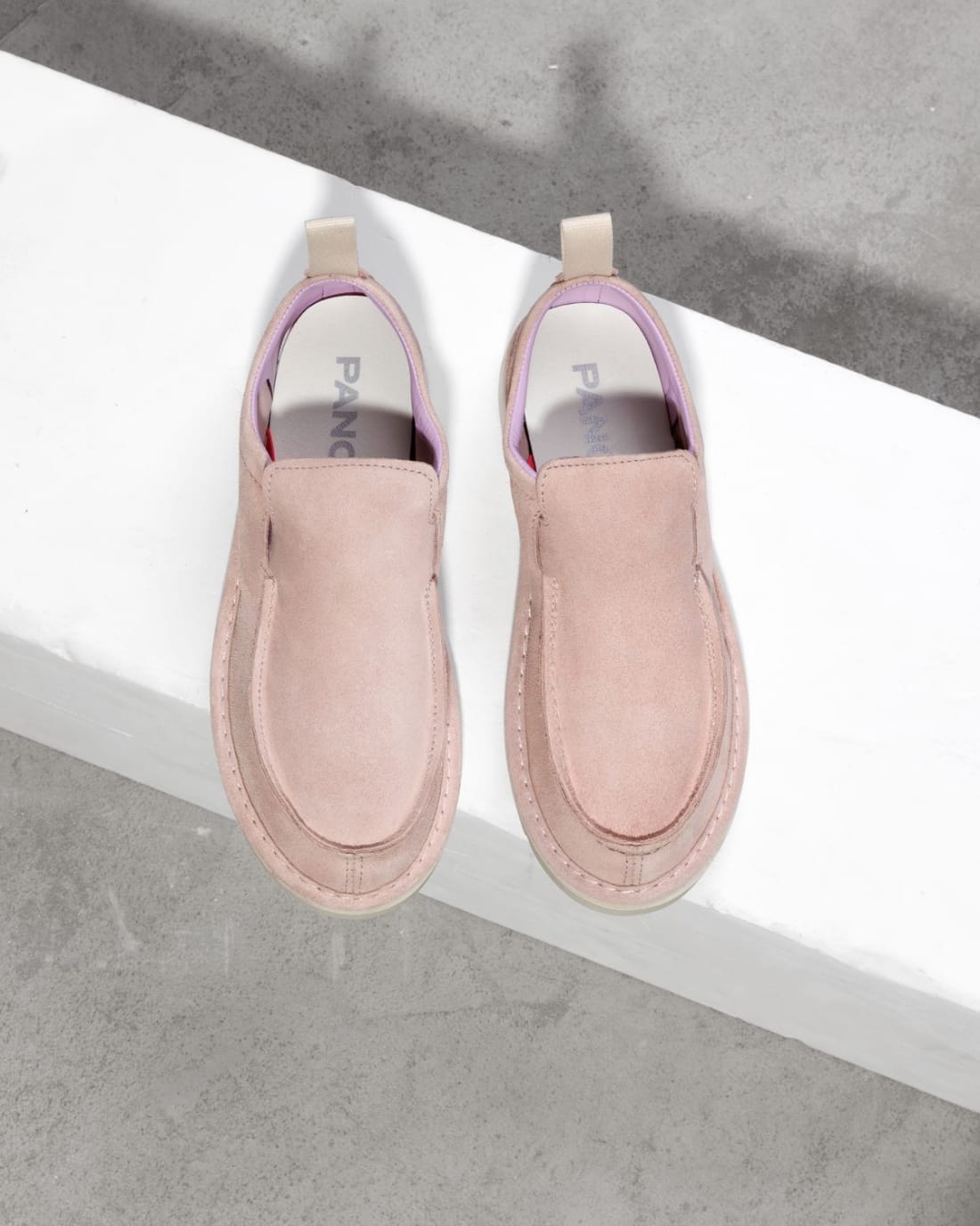 Светло-розовые замшевые мокасины - Image 2 of 6