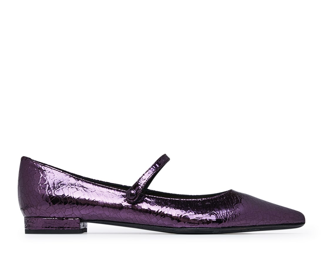 Фиолетовые кожаные туфли - Image 1 of 4