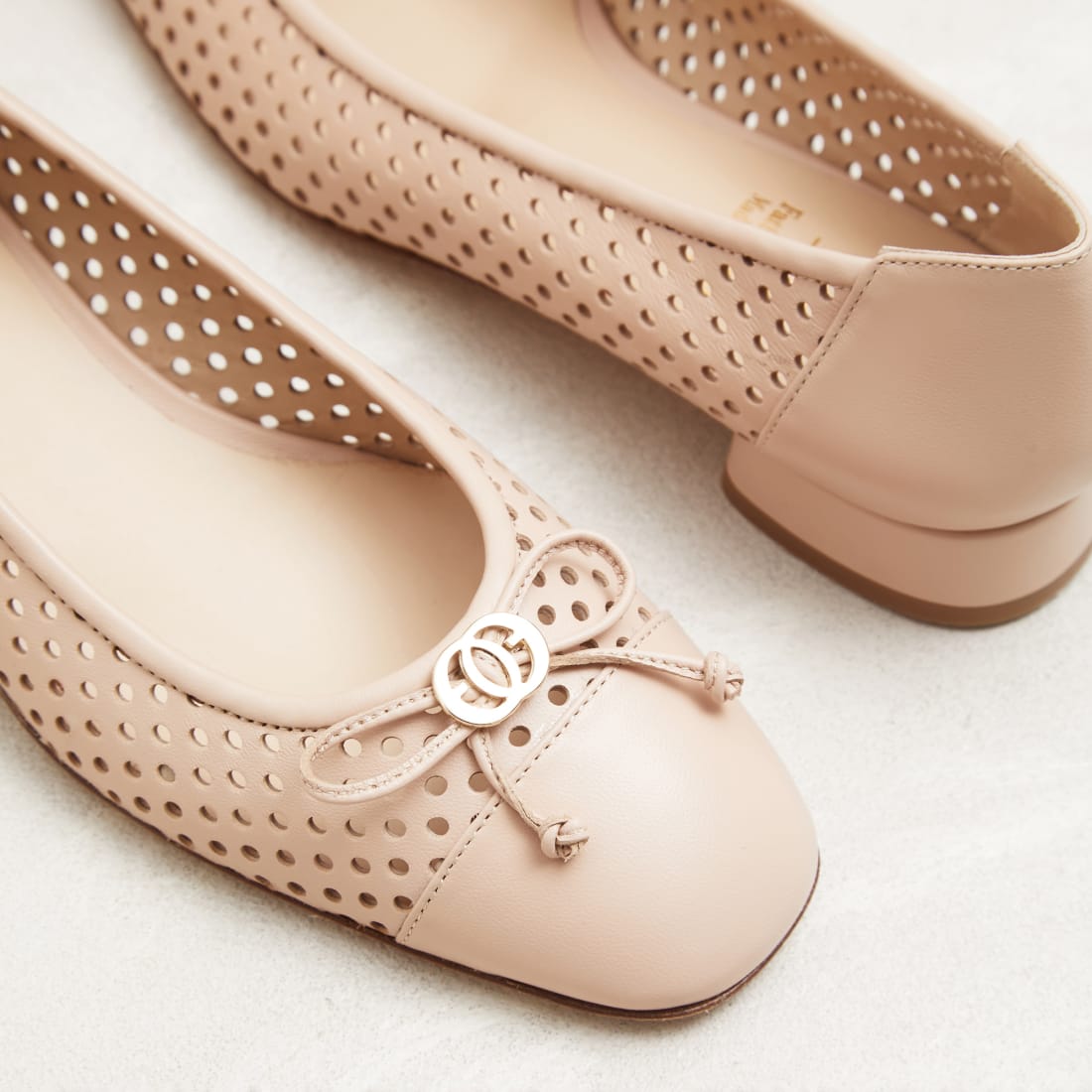 Бежевые кожаные туфли - Image 3 of 3