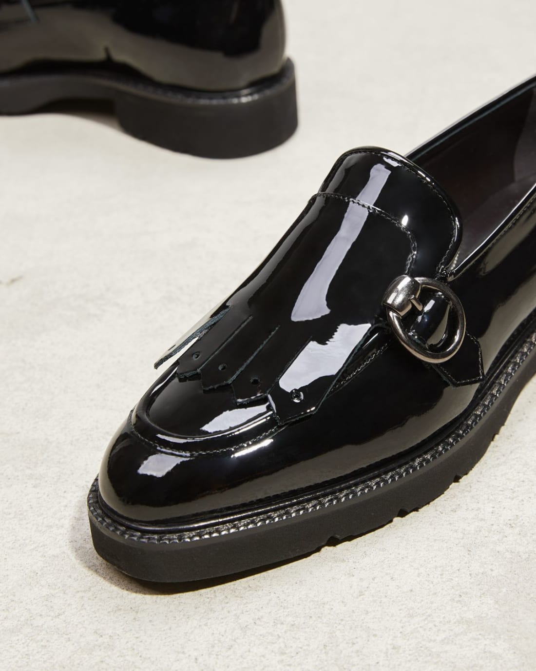 Черные кожаные лоферы - Image 4 of 7