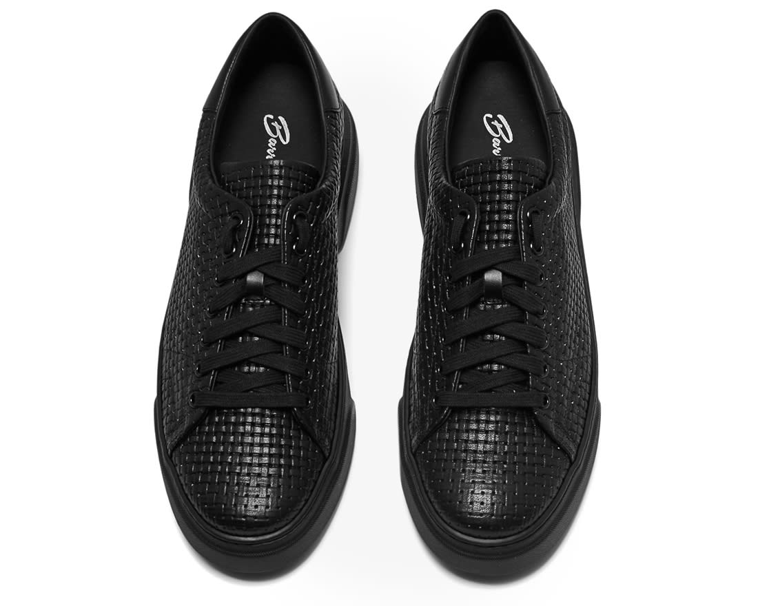 Черные кожаные кеды - Image 3 of 4