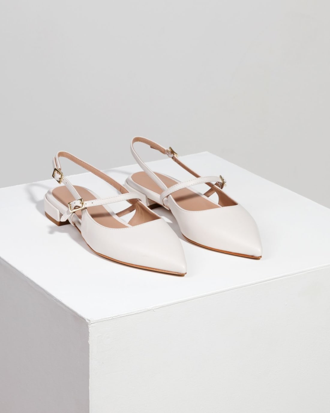 Белые кожаные туфли - Image 3 of 6