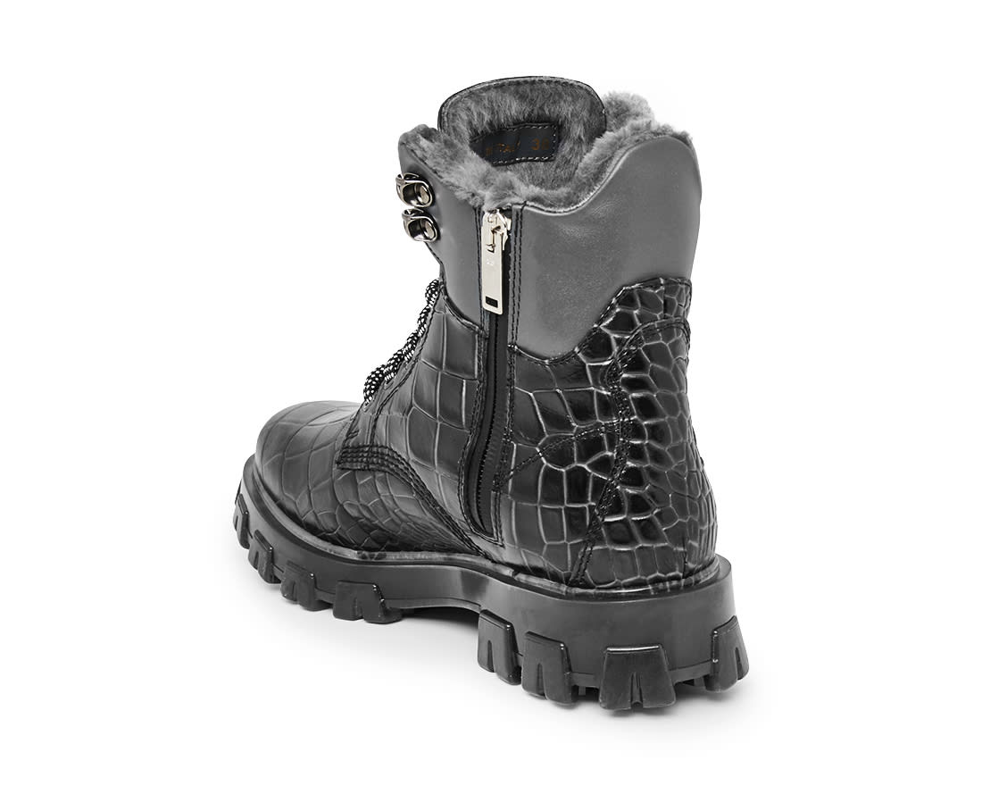 Зимние тёмно-серые ботинки - Image 3 of 4