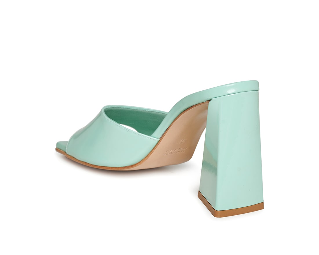 Светло-зеленые лаковые мюли - Image 3 of 5
