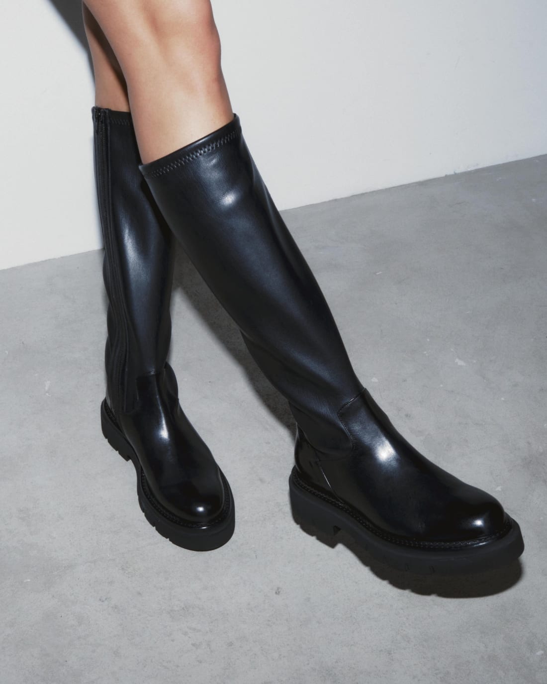 Черные кожаные сапоги - Image 2 of 5