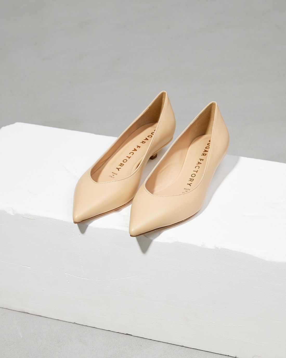 Бежевые кожаные туфли - Image 3 of 5