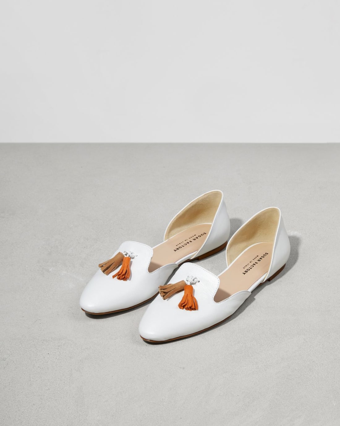 Белые кожаные балетки - Image 3 of 6